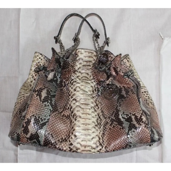 Christian Dior Authentic Python Skin Hobo Bag Sz. Large - Picture 1 of 15
